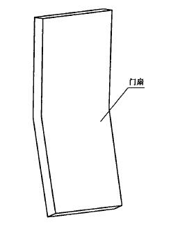 門扇彎曲度測量示意圖